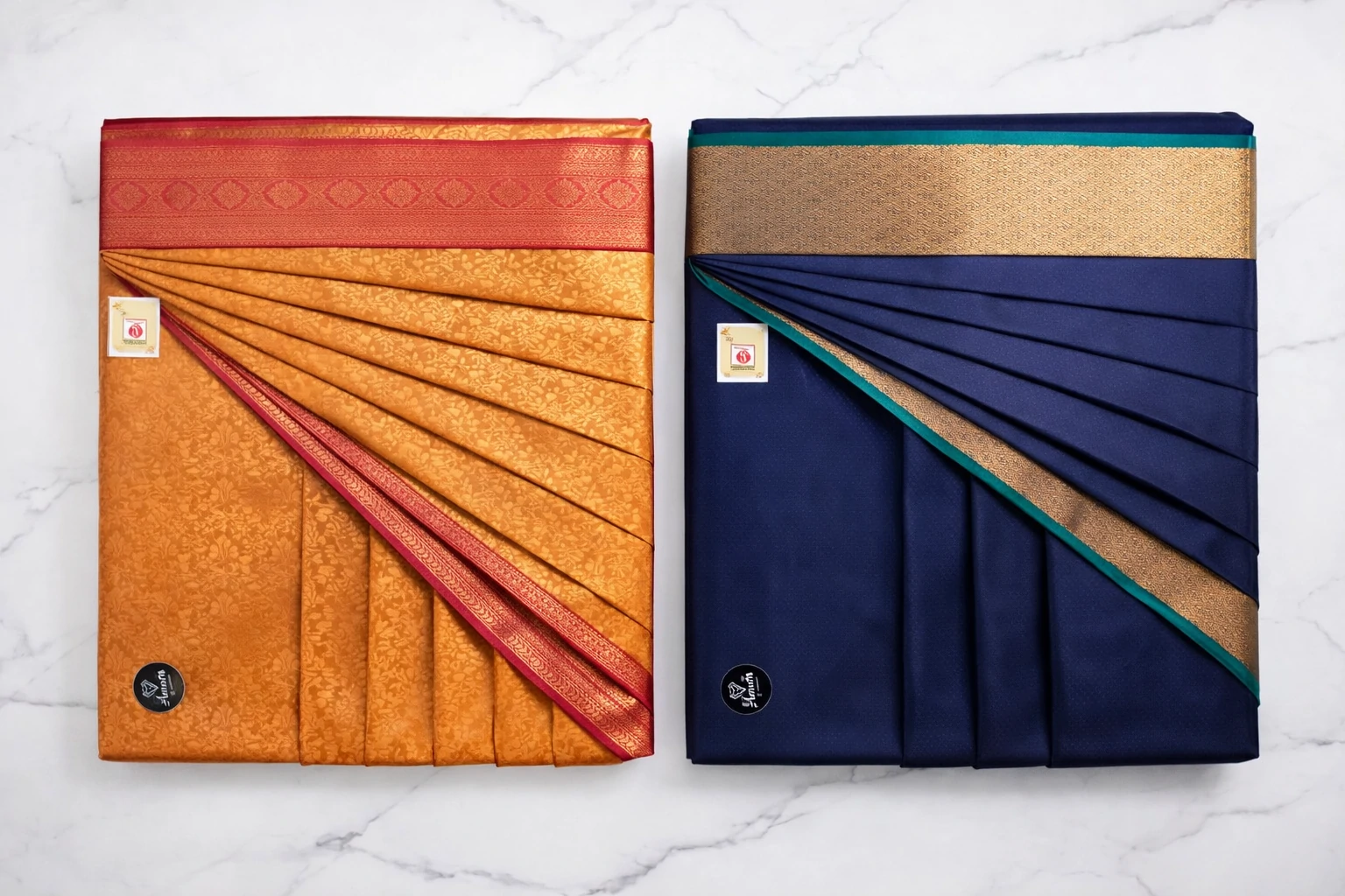 Box Pleated Saree