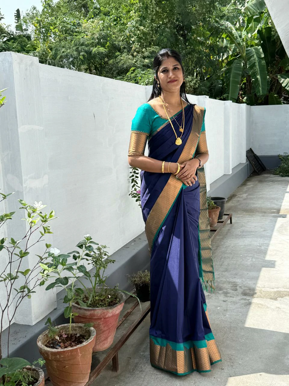 Client wearing saree 2